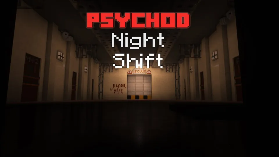 Psychod Night Shift Remastered — Minecraft xarita, rasm 8