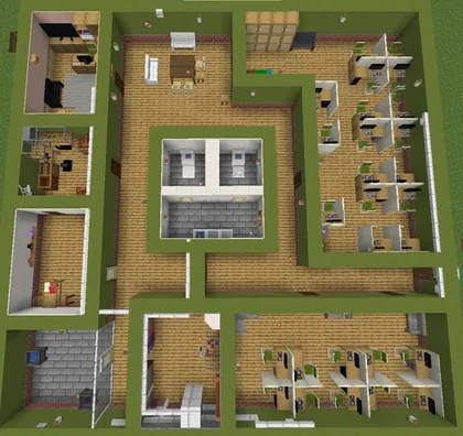 Kichkina ofis — Minecraft xarita, rasm 1