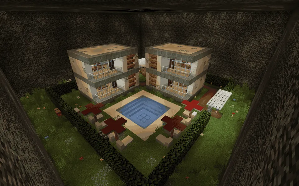 Maynkraftda tubga tushish — Minecraft xarita, rasm 4