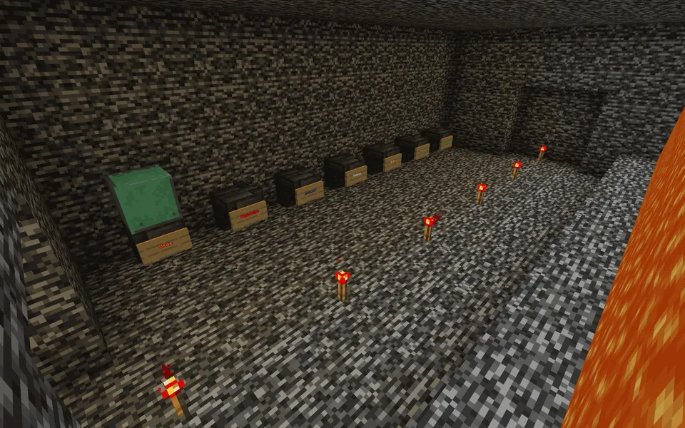 Maynkraftda tubga tushish — Minecraft xarita, rasm 6