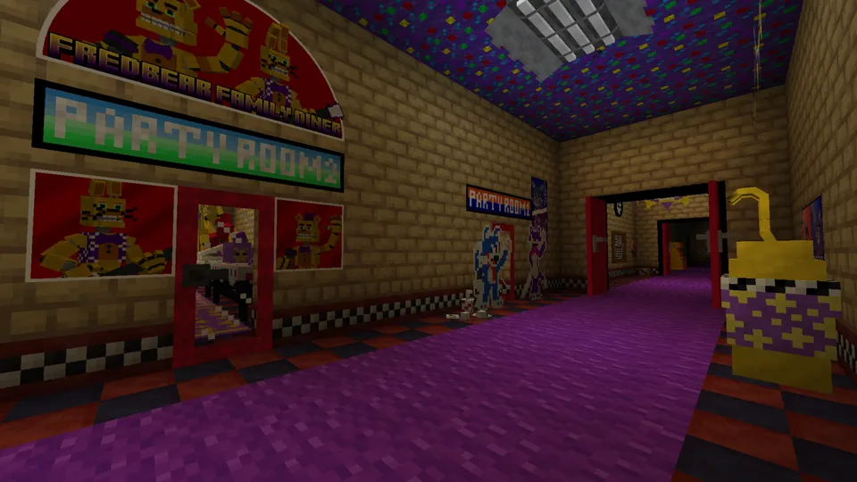 Freddy Fazbear teatr majmuasi — Minecraft xarita, rasm 3