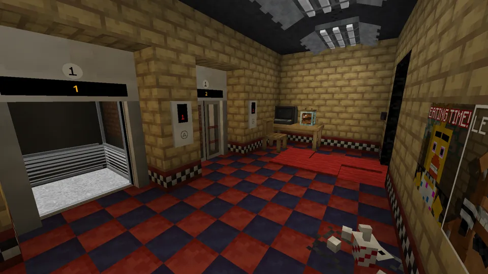 Freddy Fazbear teatr majmuasi — Minecraft xarita, rasm 8