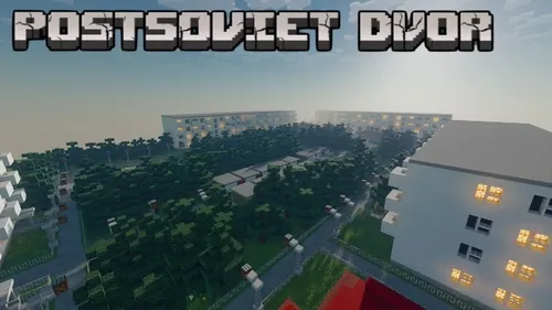 PostSoviet Dvor — Minecraft xarita, rasm 1