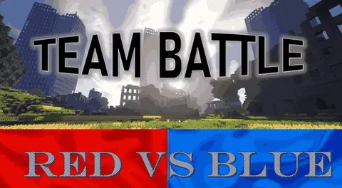 Team Battle in City (Red vs Blue)