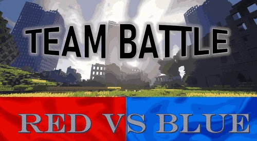 Team Battle in City (Red vs Blue) — Minecraft xarita, rasm 1