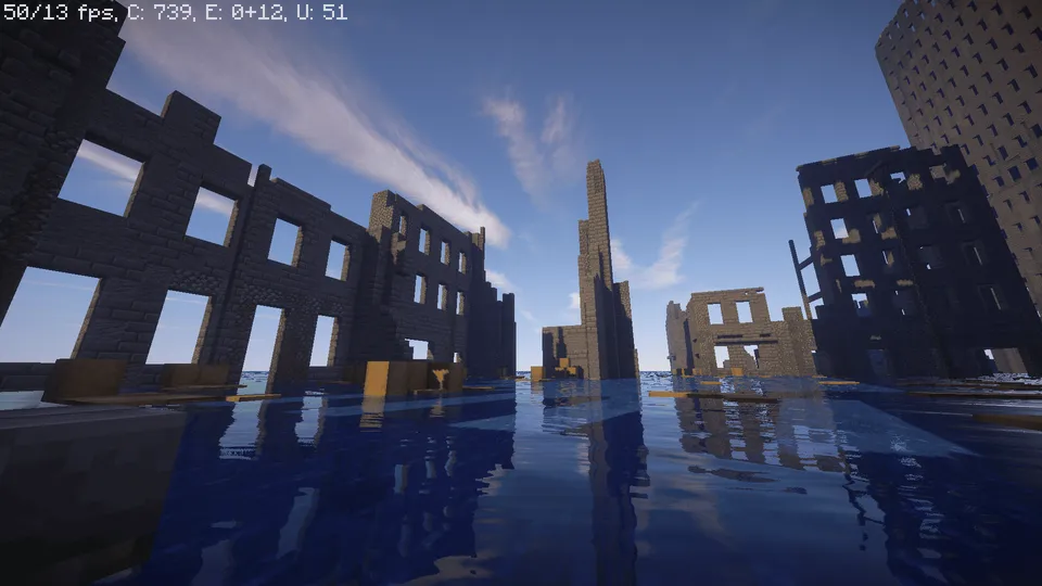 Team Battle in City (Red vs Blue) — Minecraft xarita, rasm 2