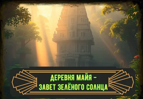Maya qishlog'i - Yashil quyosh ahdi — Minecraft xarita, rasm 1