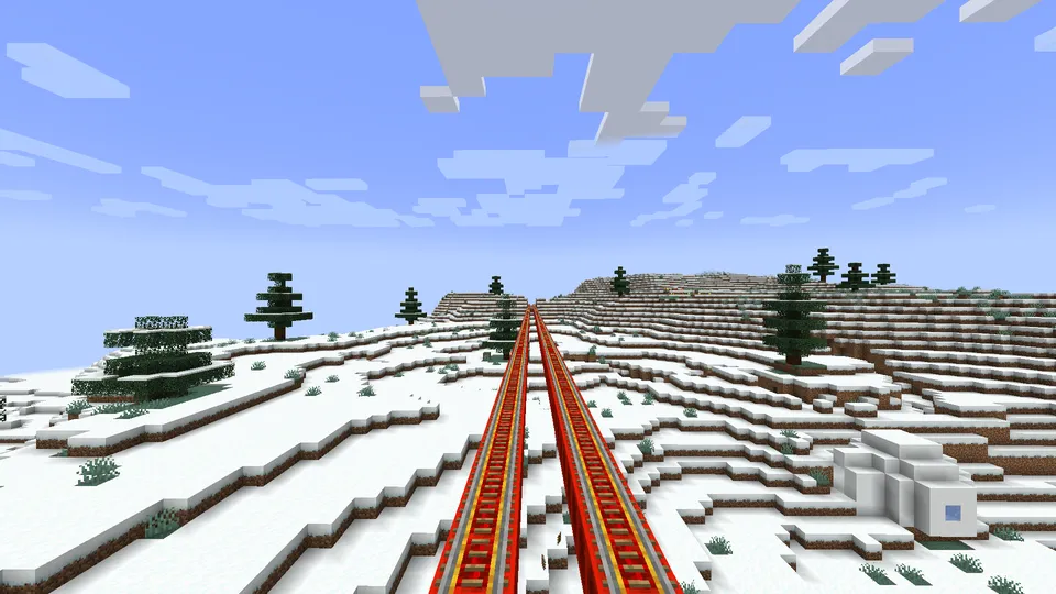 Space Speed Minecart — Minecraft xarita, rasm 5