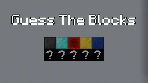 Guess The Blocks — Minecraft xarita, rasm 1