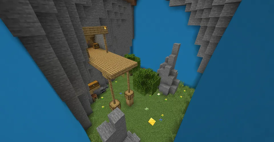 10 ta lokatsiya orasidan tugmani top (2) — Minecraft xarita, rasm 6