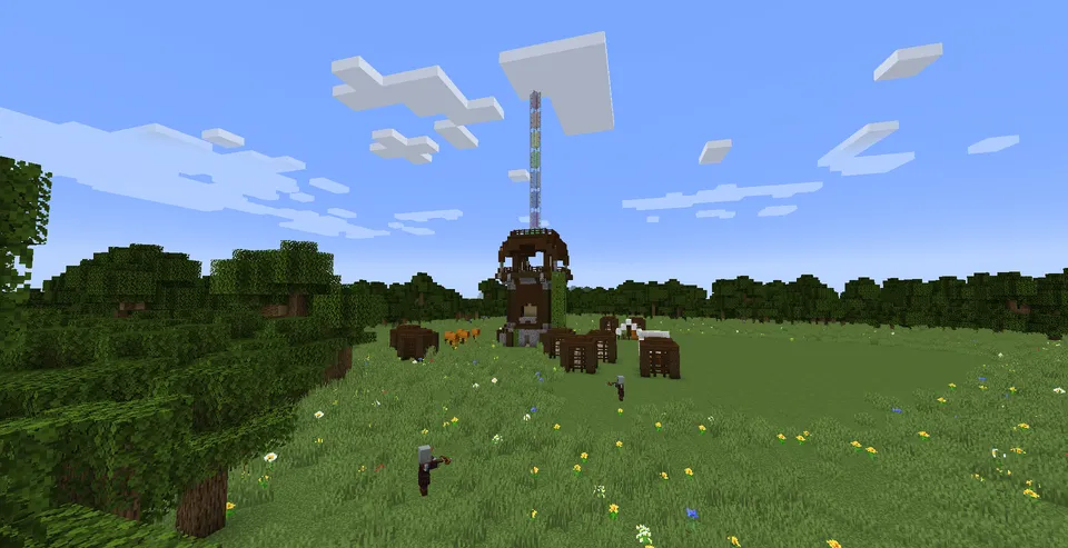 Ikki qishloq tarixi — Minecraft xarita, rasm 5