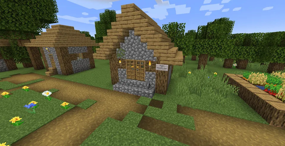 Ikki qishloq tarixi — Minecraft xarita, rasm 8