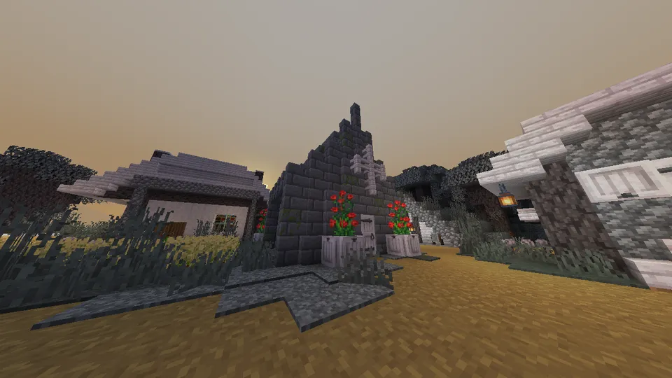 Oqarib ketgan bog'dagi qishloq — Minecraft xarita, rasm 3