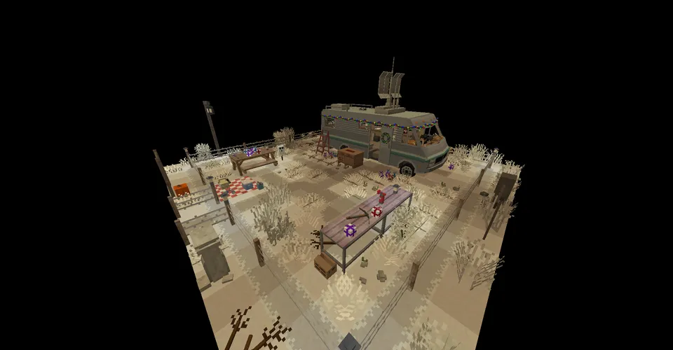 Debt Hunt: Winter version — Minecraft xarita, rasm 2