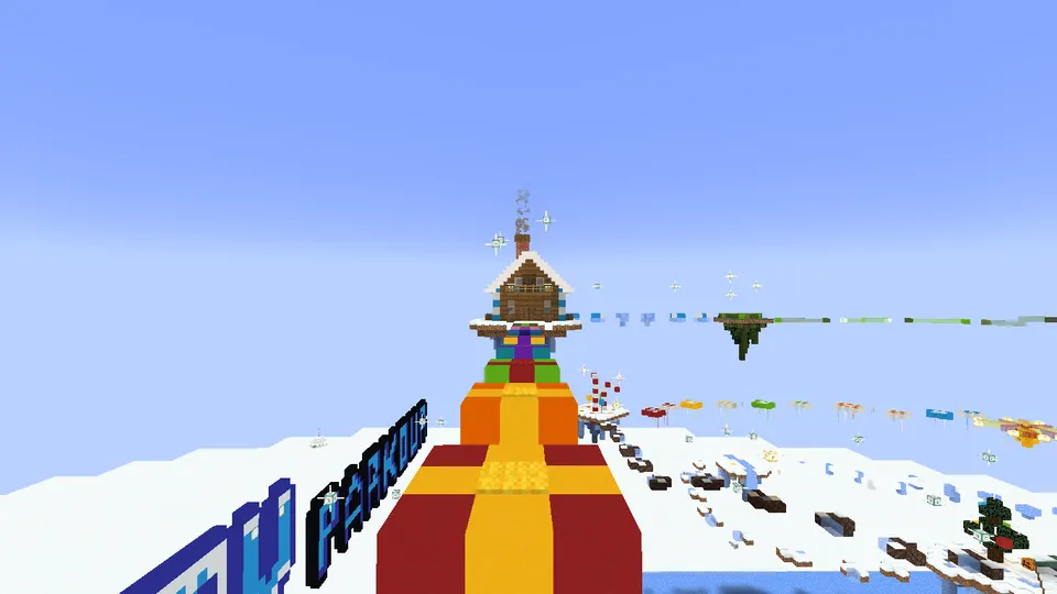 Frosty Parkour — Minecraft xarita, rasm 4