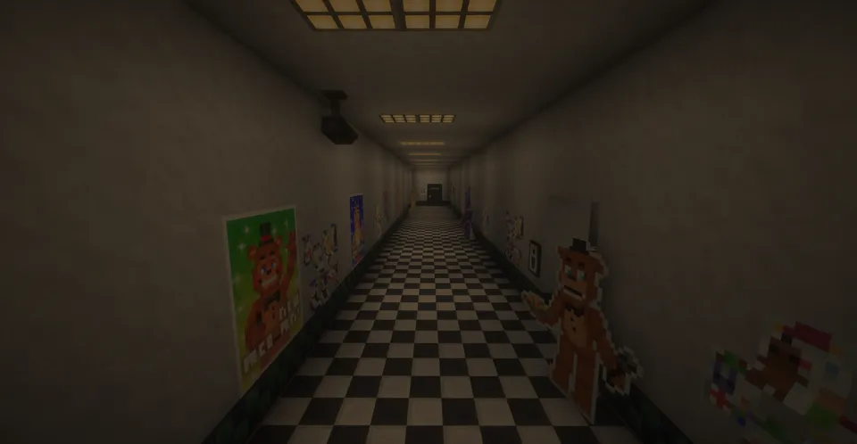 FNAF: Dahshatli pitseriya 2 — Minecraft xarita, rasm 5