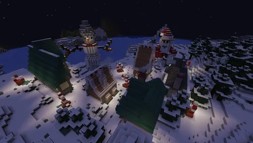 The Snowy Houses — Minecraft xarita, rasm 1
