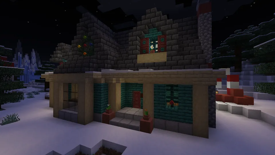 The Snowy Houses — Minecraft xarita, rasm 2