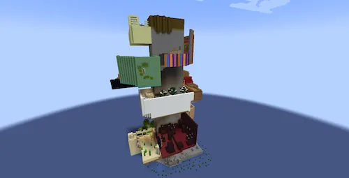 Polupovskiy'dan parkur xaritasi — Minecraft xarita, rasm 1