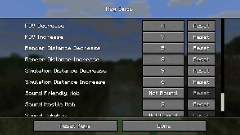 Quick Setting Key — Minecraft mod, rasm 3