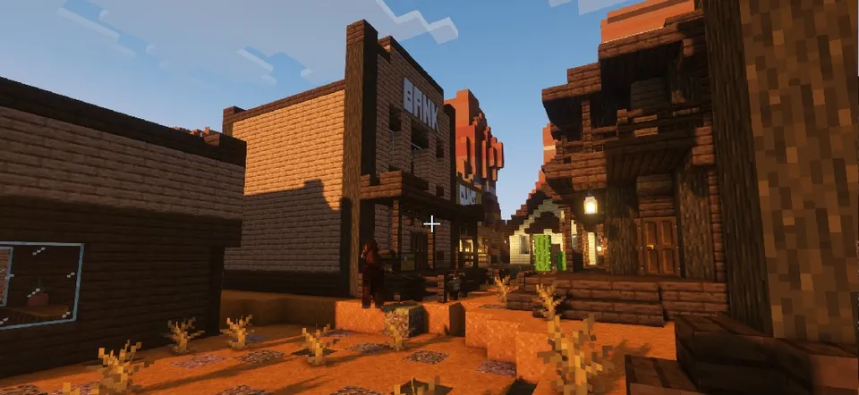 Yovvoyi g'arb shahri — Minecraft xarita, rasm 4