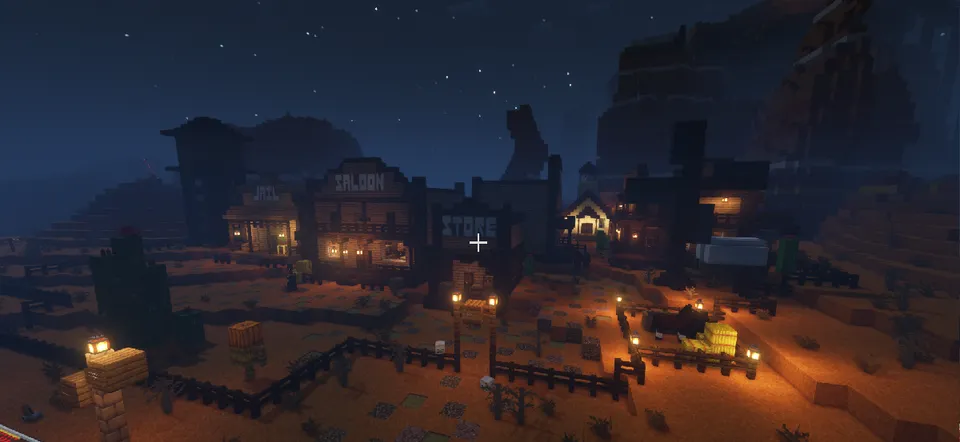 Yovvoyi g'arb shahri — Minecraft xarita, rasm 5