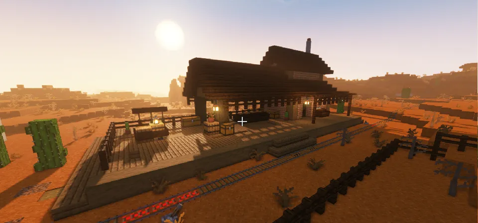 Yovvoyi g'arb shahri — Minecraft xarita, rasm 6