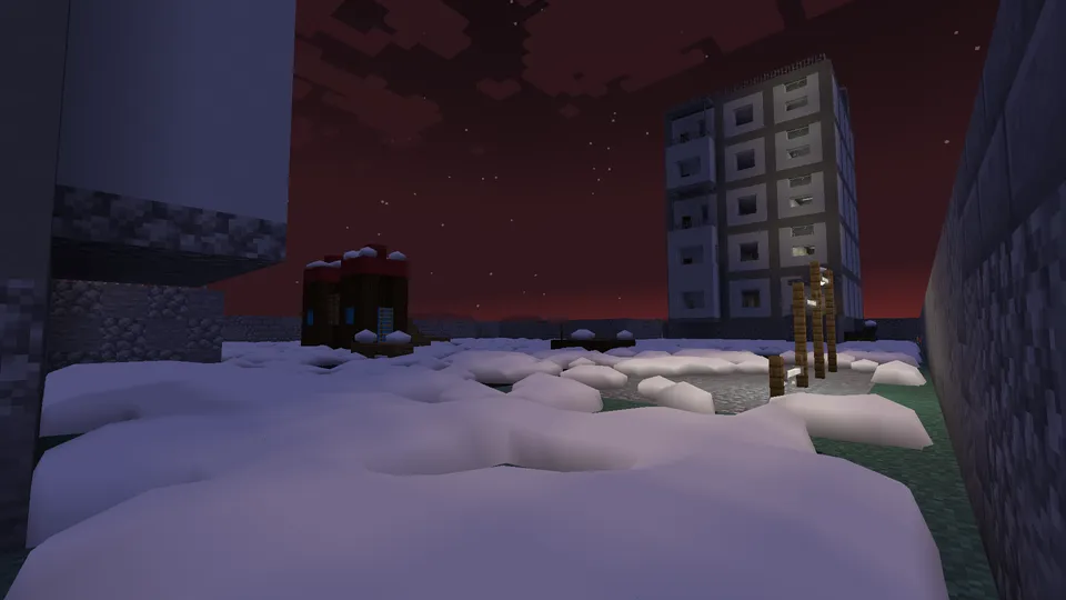 Ikki panelli uy bilan hovli — Minecraft xarita, rasm 4