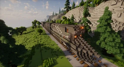 Zirhli poyezd "Darkness" — Minecraft xarita, rasm 1