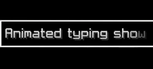 Animated Typing — Minecraft mod, rasm 1