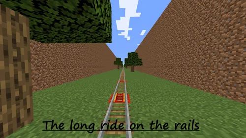 The long ride on the rails — Minecraft xarita, rasm 1