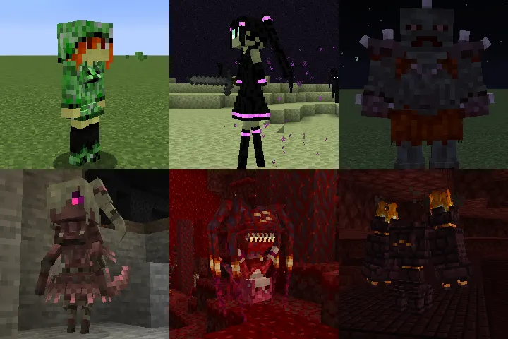 Hostile Mobs and Girls (HMaG) — Minecraft mod, rasm 2