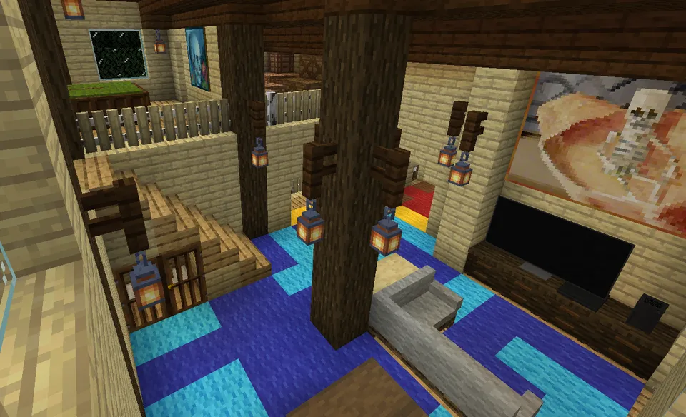 Dengiz bo'yidagi villa — Minecraft xarita, rasm 2