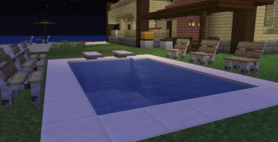 Dengiz bo'yidagi villa — Minecraft xarita, rasm 7