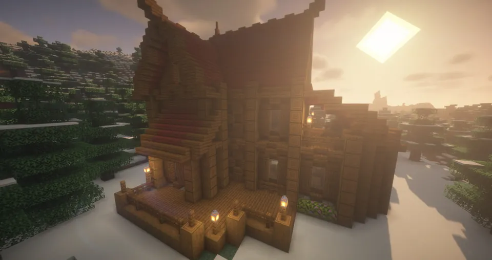 Log House — Minecraft xarita, rasm 2