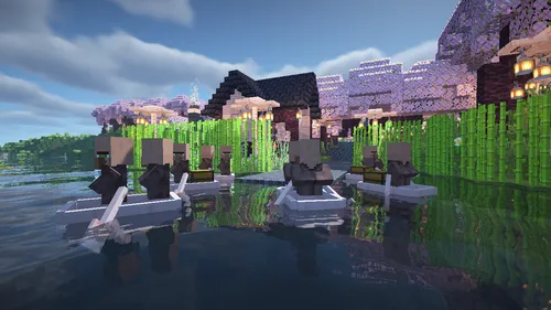 Cherry Village — Minecraft xarita, rasm 1