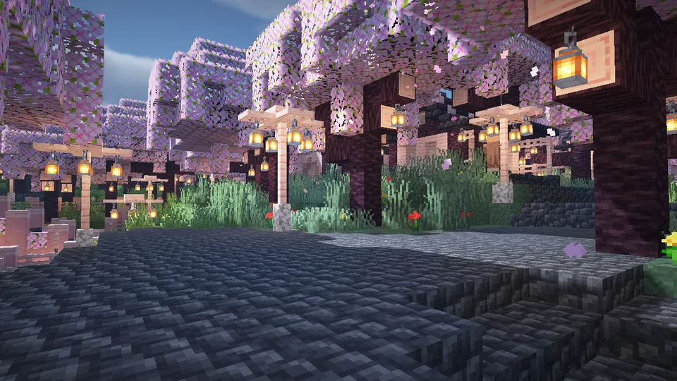 Cherry Village — Minecraft xarita, rasm 6