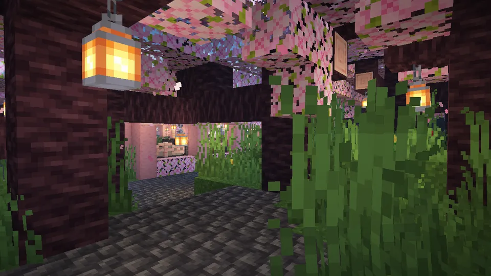 Cherry Village — Minecraft xarita, rasm 8