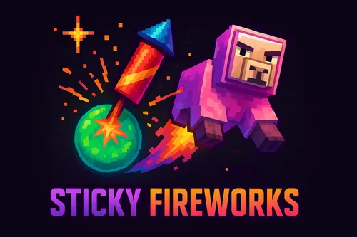 Sticky Fireworks — Minecraft mod, rasm 1