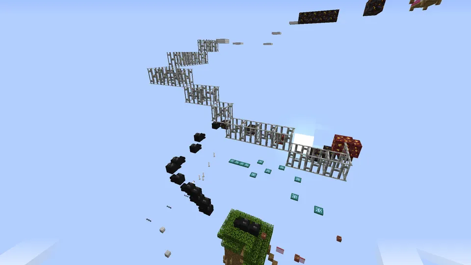 Faqat tepaga — Minecraft xarita, rasm 2