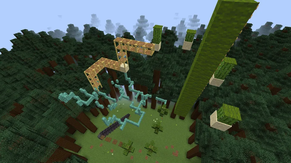 Faqat tepaga — Minecraft xarita, rasm 5