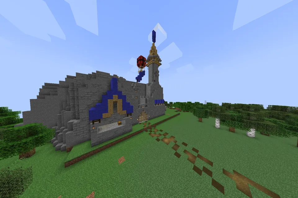 Qal'ani egallash: Moviy qizillarga qarshi — Minecraft xarita, rasm 3
