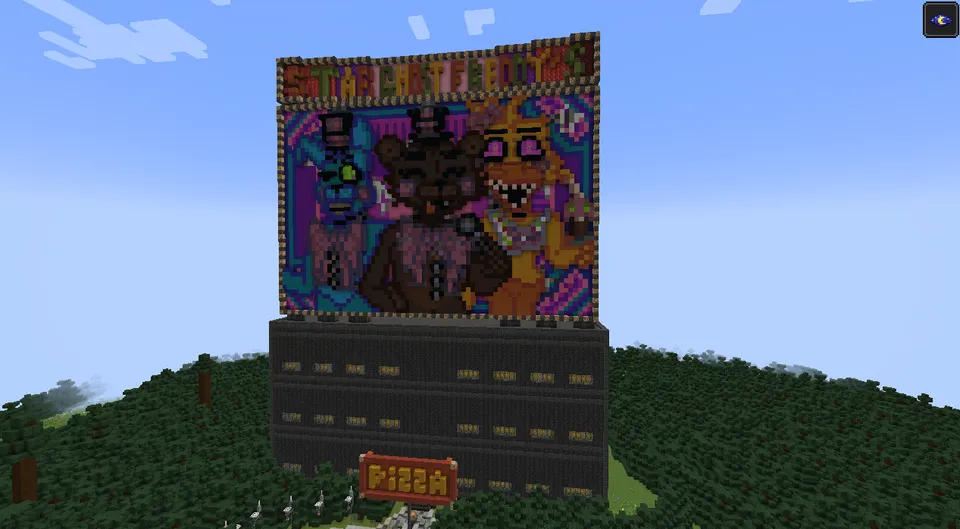 Pizzeria star ghost freddy's — Minecraft xarita, rasm 2