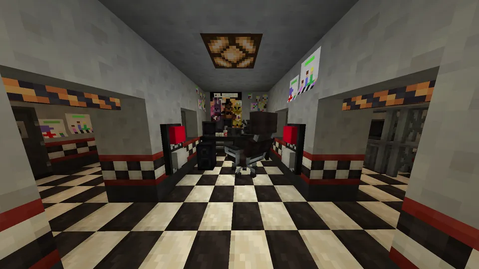 Five Nights at Freddy's 1 xaritasi — Minecraft xarita, rasm 2
