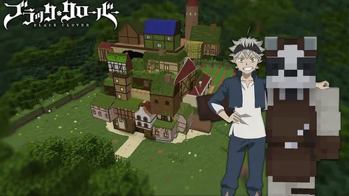 "Qora Clover" qora buqalar bazasi — Minecraft xarita, rasm 1