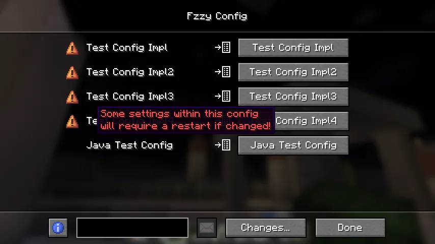 Fzzy Config — Minecraft mod, rasm 3