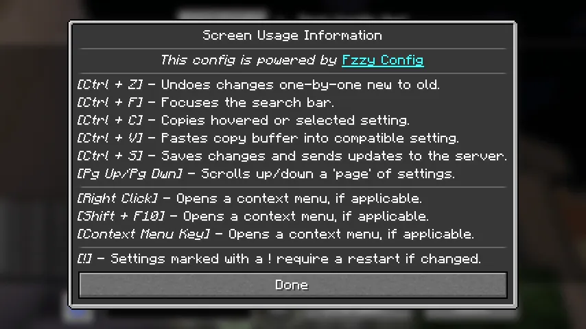 Fzzy Config — Minecraft mod, rasm 8