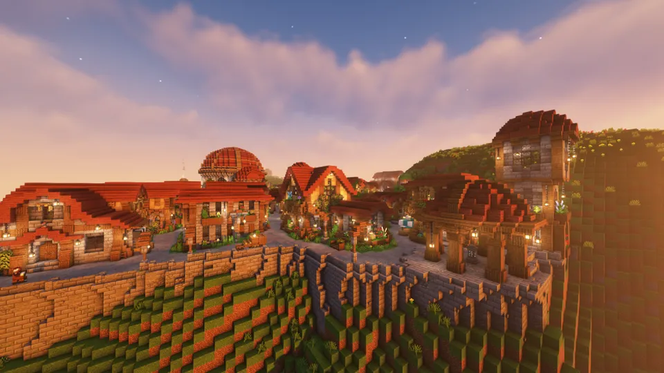 Frierend Town — Minecraft xarita, rasm 2
