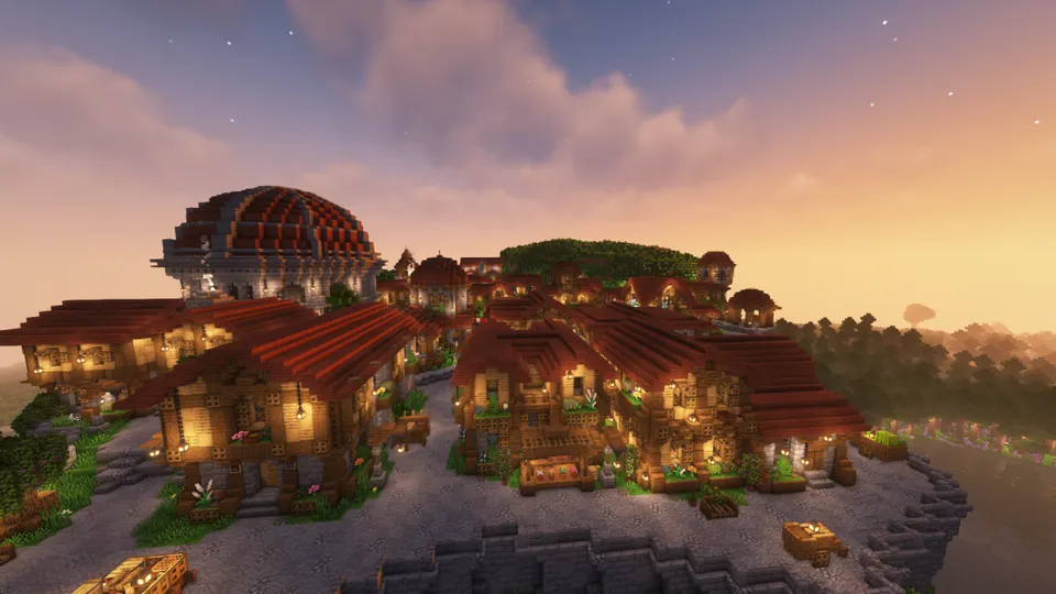 Frierend Town — Minecraft xarita, rasm 3