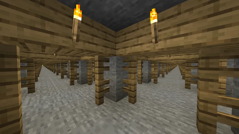 Orqa xonalar 0-daraja | Cheksiz shaxtalar — Minecraft xarita, rasm 3
